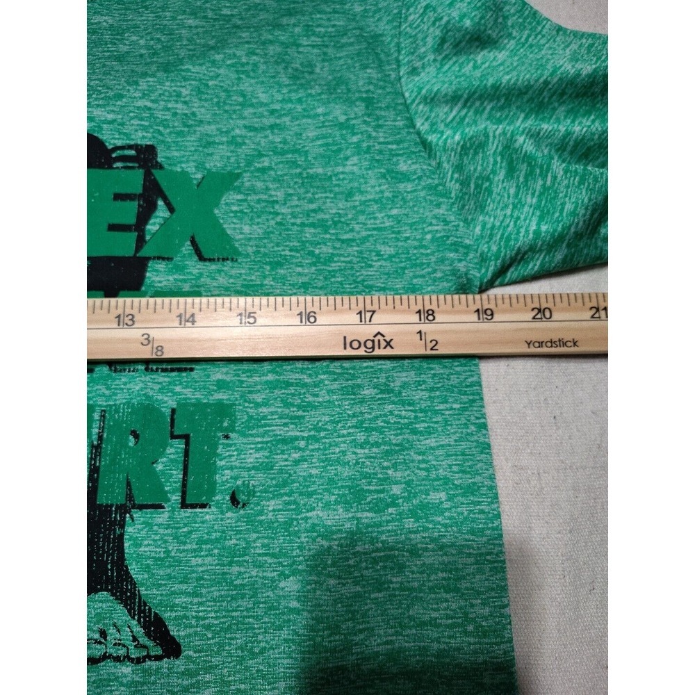 Marvel Hulk I'd Flex But I Like This Shirt Green Size Large Short Sleeve Shirt F - Picture 3 of 8